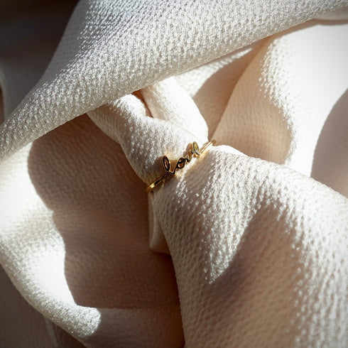 Love dainty ring